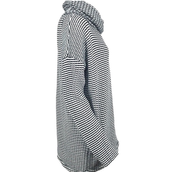 CABI Cowl Turtleneck Striped Fergie Split Sweater #3167 size S - Picture 5 of 13